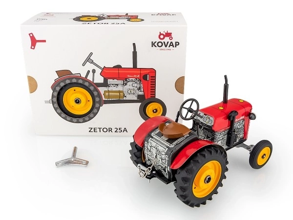 Traktor Zetor 25A červený Kovap