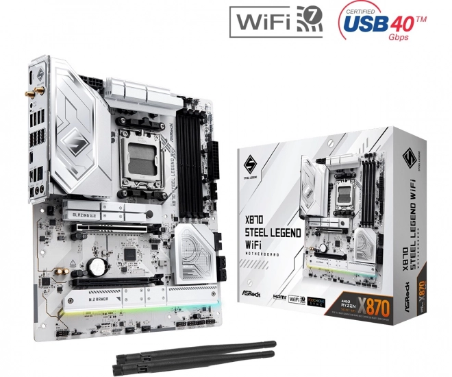 Pevná doska Steel Legend s WiFi, AM5, DDR5, ATX