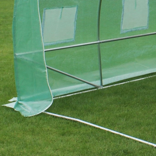 Záhradný fóliový tunel skleník 4x2,5x2m 10m² zelený
