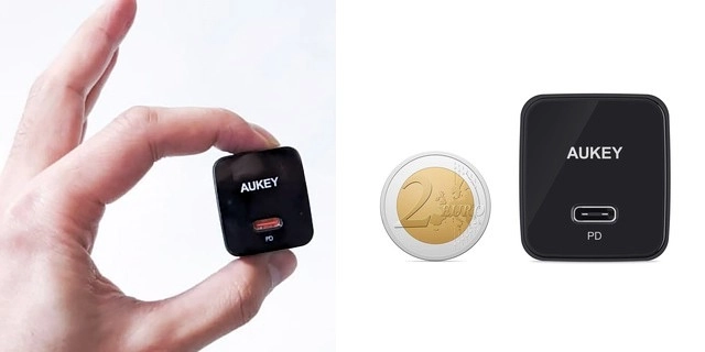 Čierna mini sieťová nabíjačka 1xUSB-C 20W PD