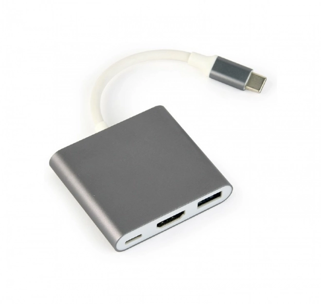 Multifunkčný USB-C adaptér s HDMI 4K, USB 3.0 a PD