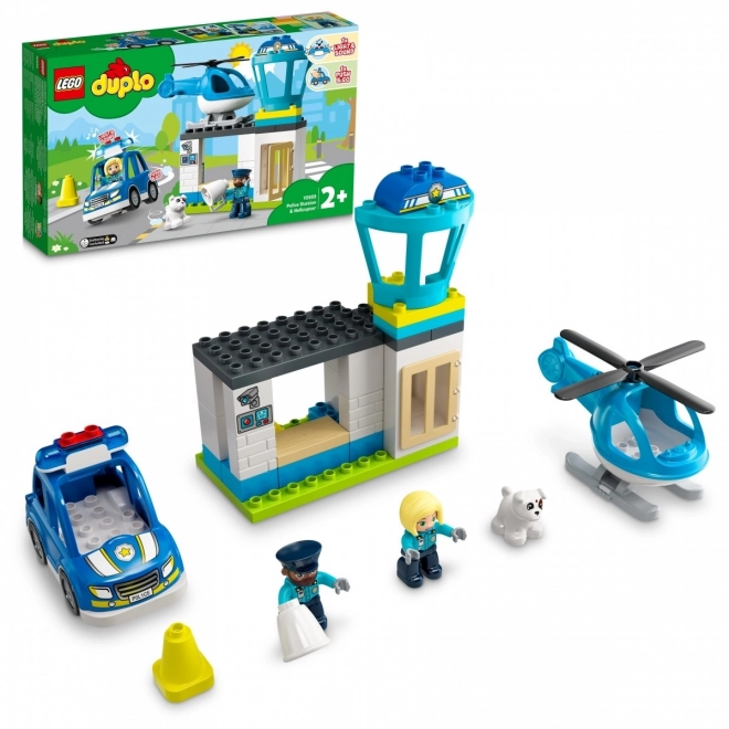 Lego Duplo policajná stanica a vrtuľník