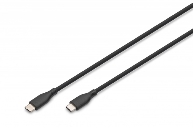 Silikónový napájací kábel USB-C - USB-C 60W 0,5m čierny