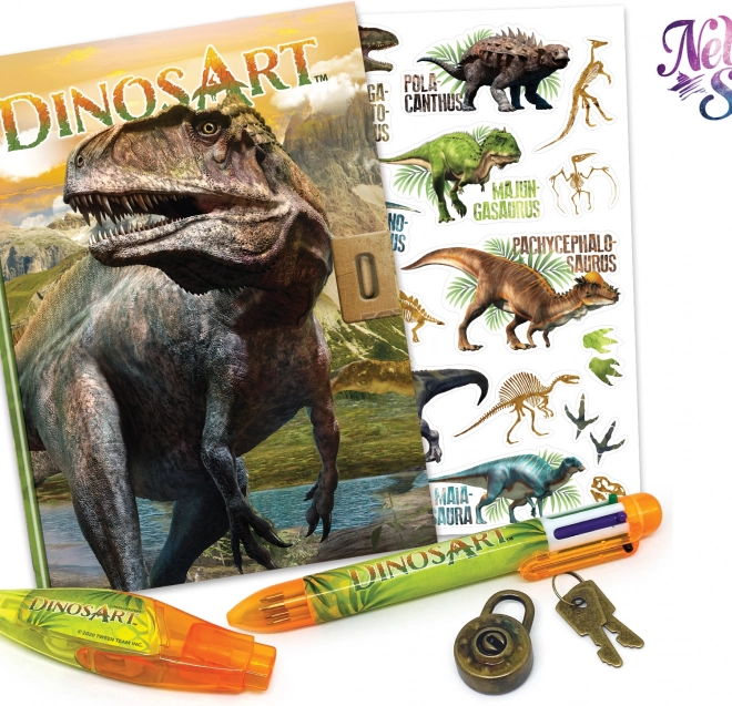 DinosArt zápisník so zámkom