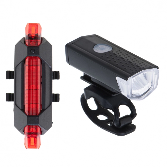 LED cyklistické svetlá set USB