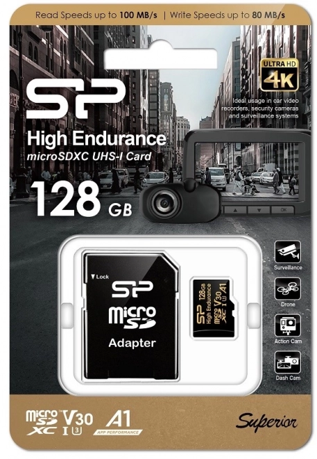 Pamäťová karta microSDXC High Endurance 128GB s adaptérom