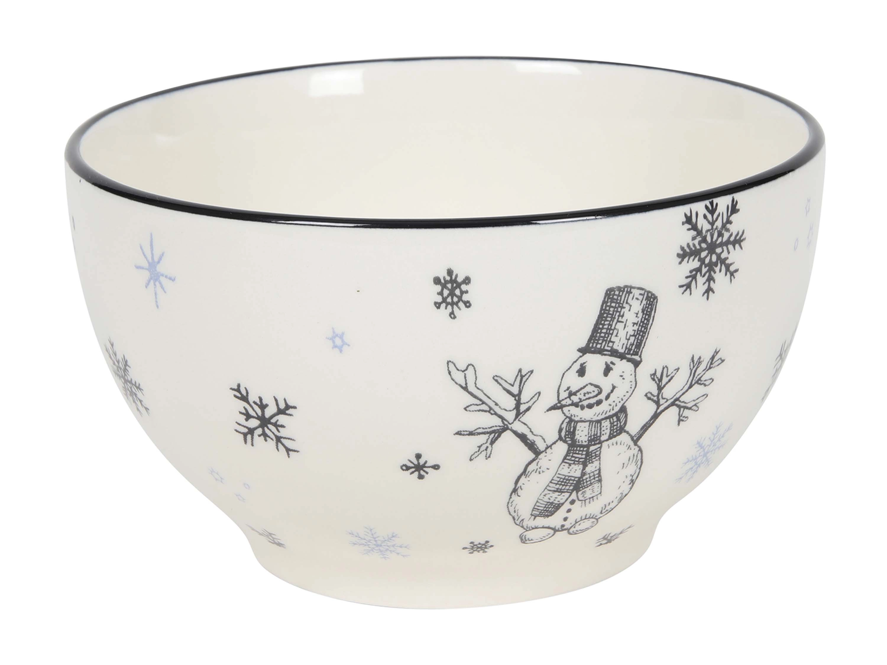 E-shop HIT Keramická miska snehuliak 14 cm