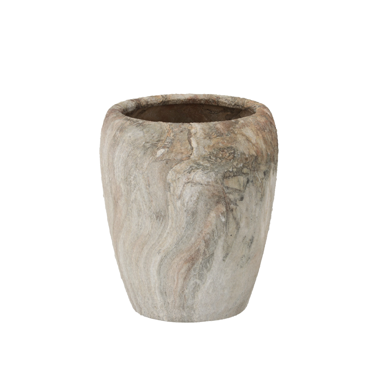 E-shop Keramický obal na kvetináč s efektom mramoru 23 × 23 × 28,5 cm