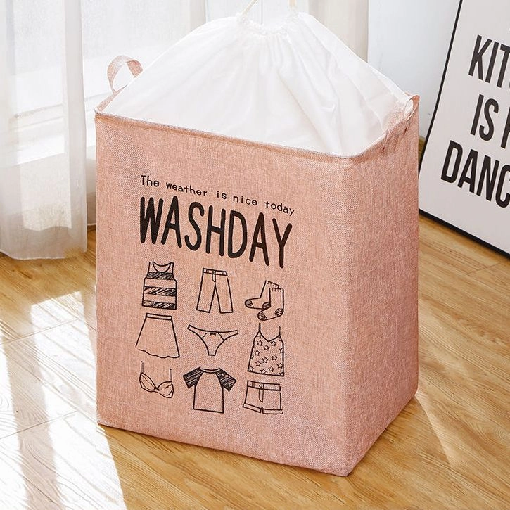 Kôš na bielizeň / kôš na bielizeň - ružový