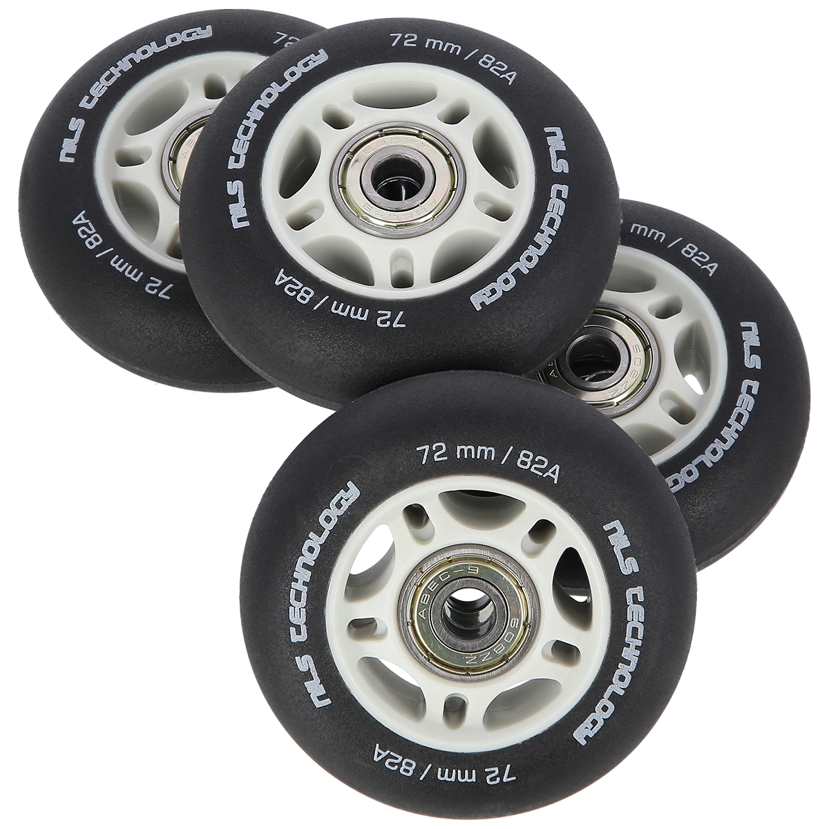 E-shop Nils Extreme PU 72 mm 82A s ložisky ABEC 9, 4 ks