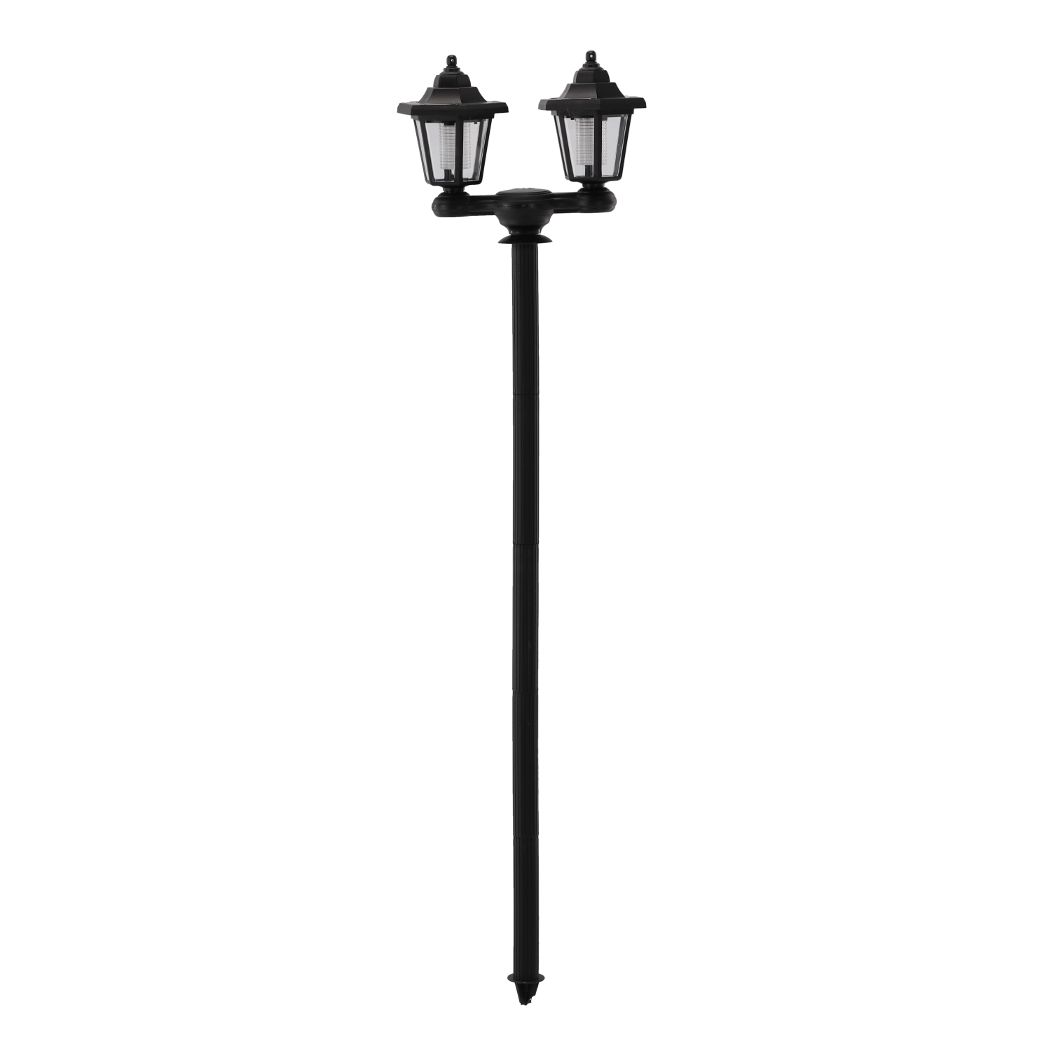 E-shop Solárna záhradná lampa 3 v 1 s dvojitou hlavou a nástenným montážnym kitom, studená biela LED