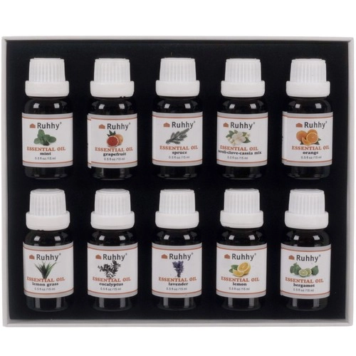 E-shop Ruhhy 21938 Esenciálne oleje súprava 10 x 15 ml
