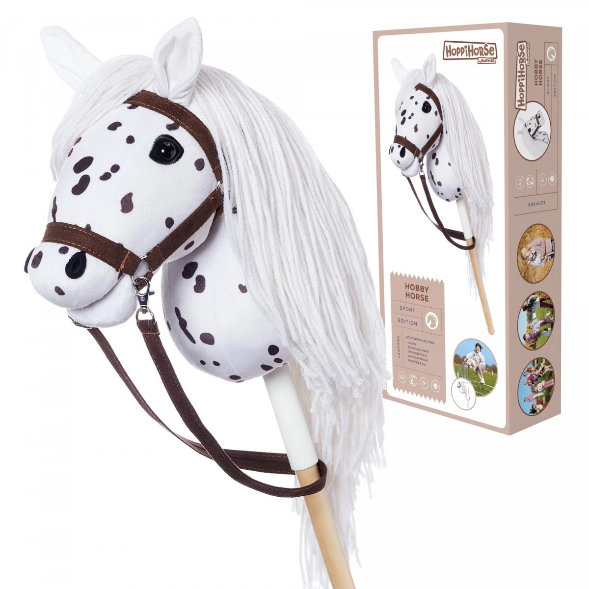 E-shop Koń na kiju HoppiHorse A3 nakrapiany