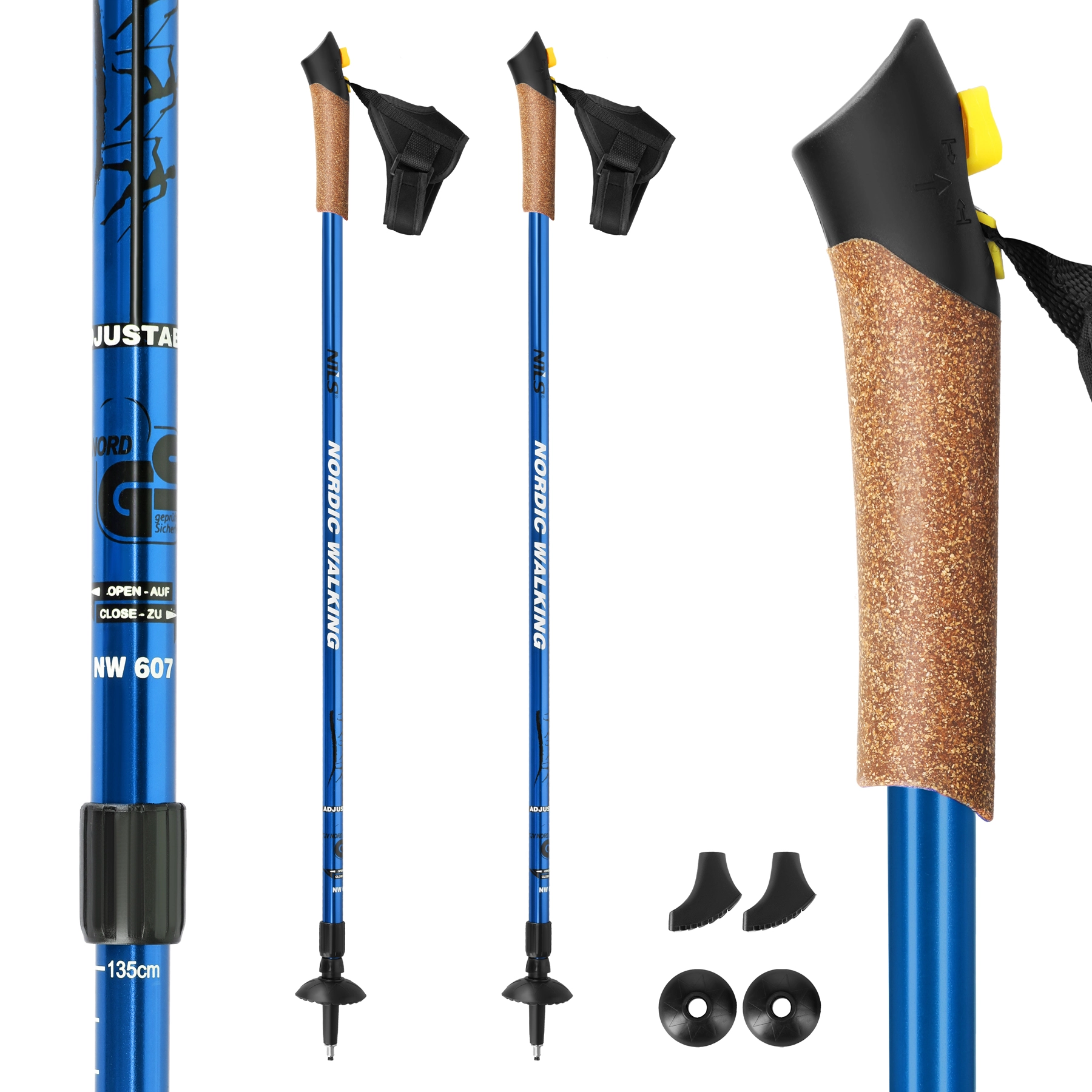 E-shop Nordic walking palice NILS Extreme NW607 modré