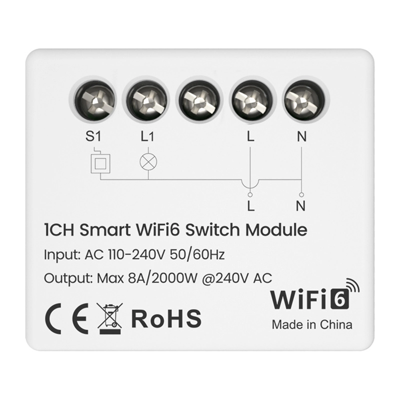 E-shop Inteligentný spínací modul Avatto Wi‑Fi 6 s meraním spotreby