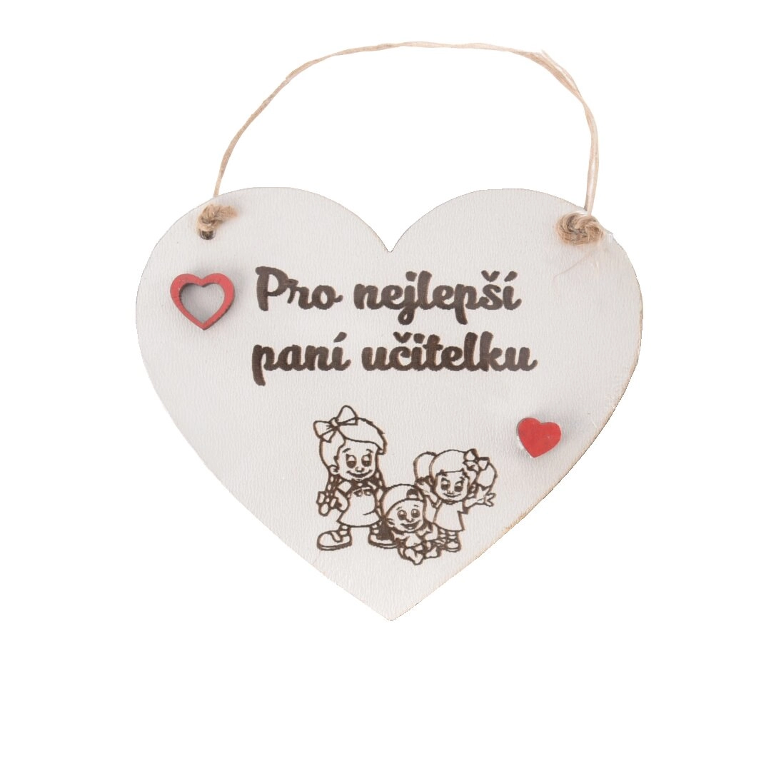 E-shop Drevené srdce „Učiteľka“