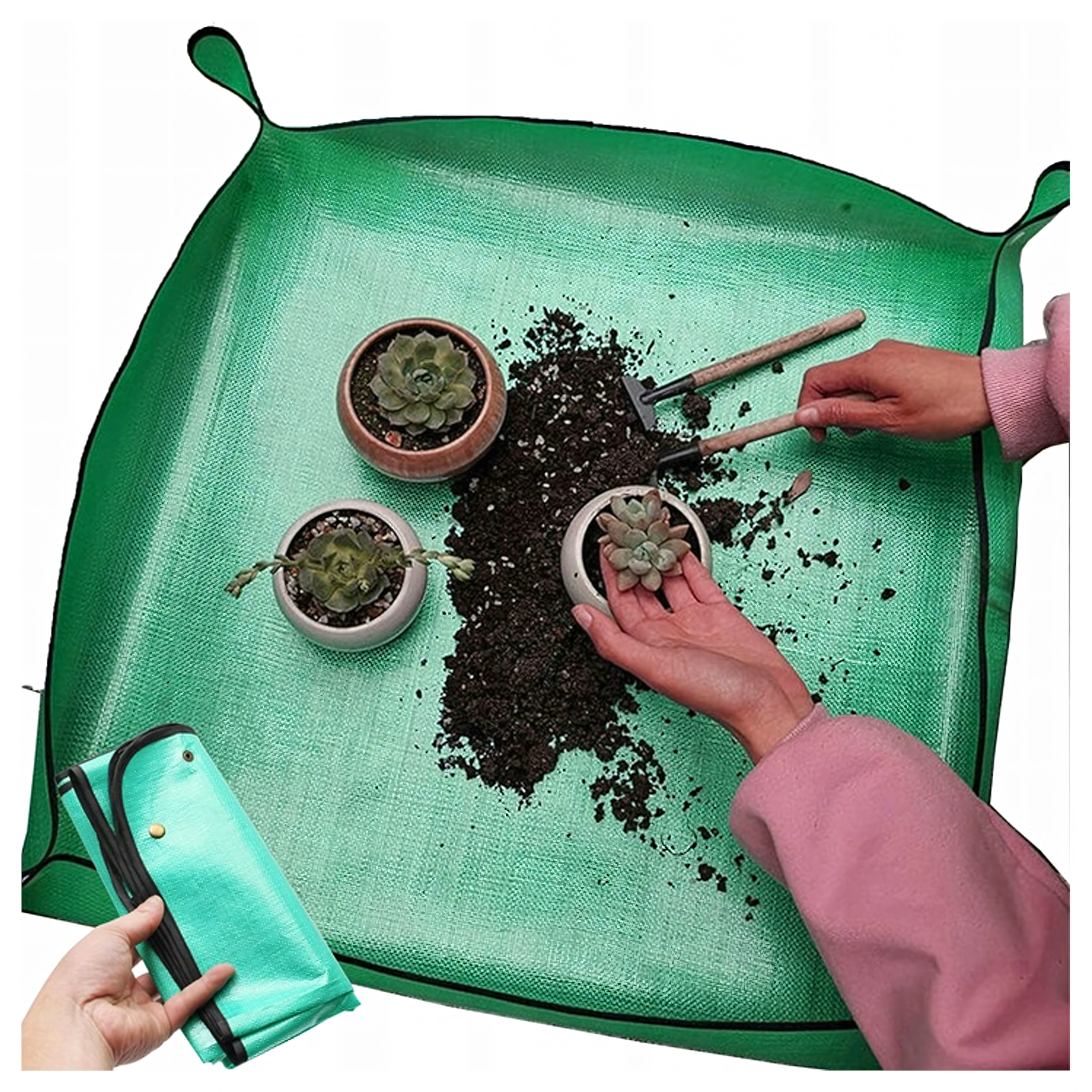 E-shop Záhradnícka podložka na presádzanie rastlín 100 × 100 cm