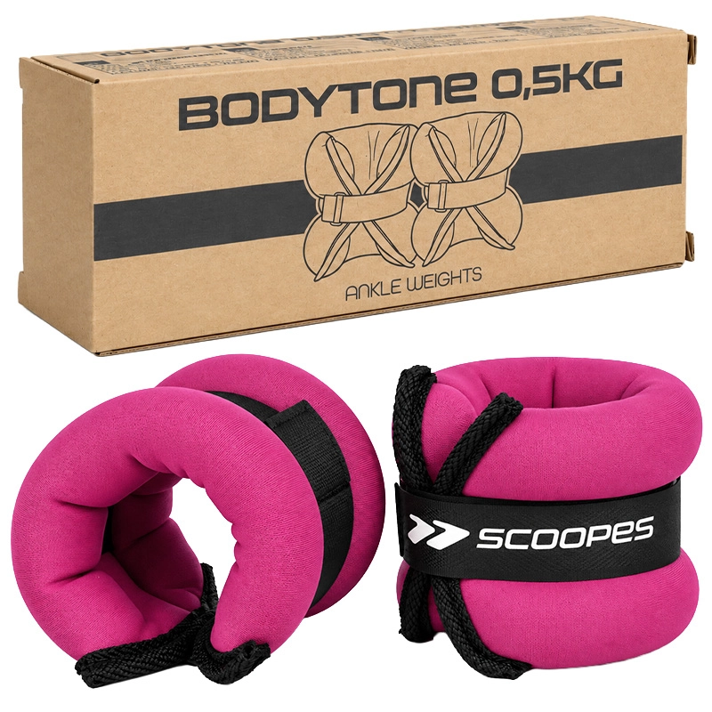 BodyTone záťaže na zápästie 0,5 kg ružové (2× 0,5 kg)