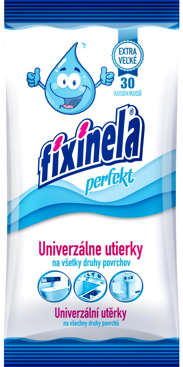 E-shop FIXINELA perfekt univerzálne vlhčené utierky 30 ks