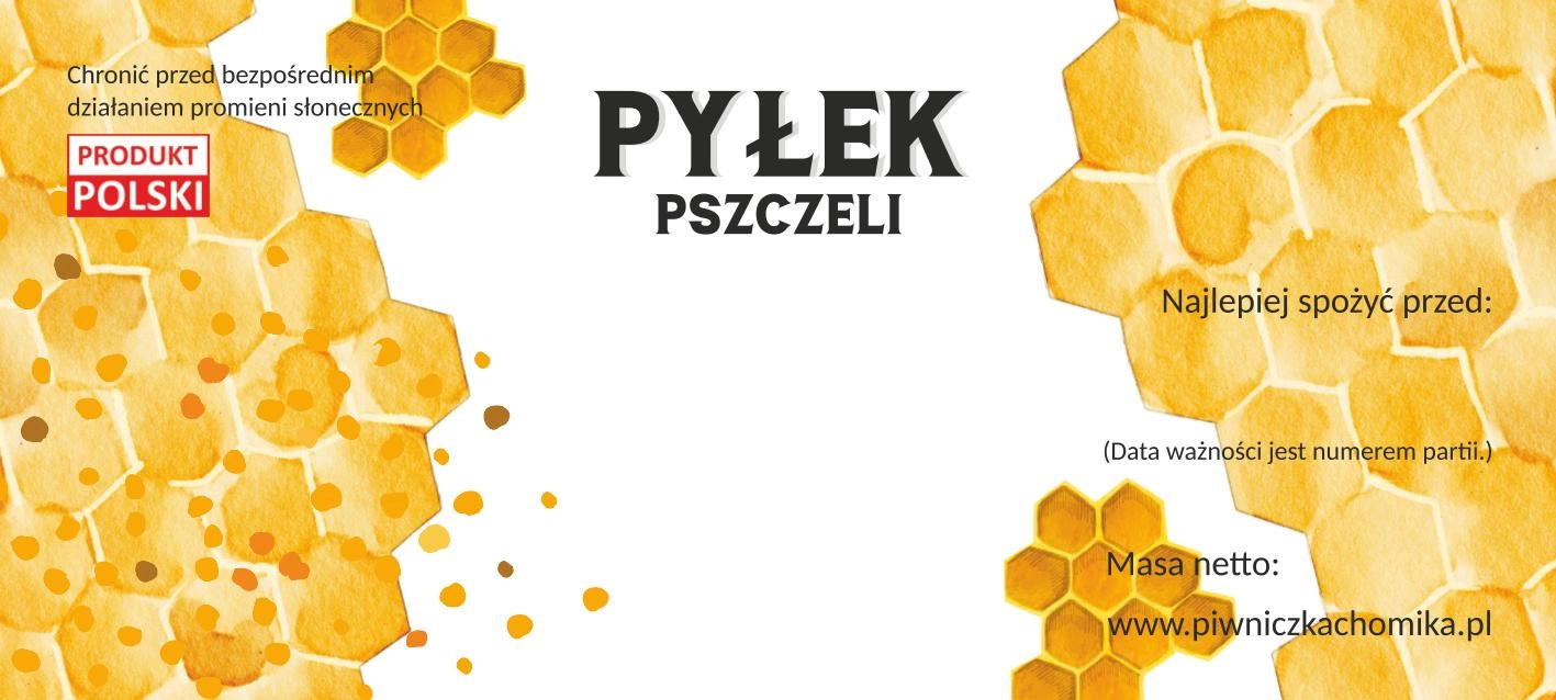 E-shop Sada etikiet na včelí peľ 116 × 50 mm, 100 ks