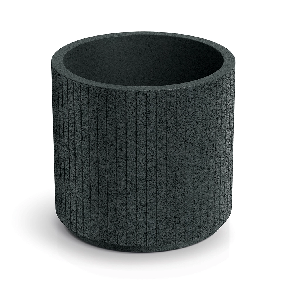 E-shop Prosperplast Plastový květináč COROS ROUND tmavě šedý, 40 cm