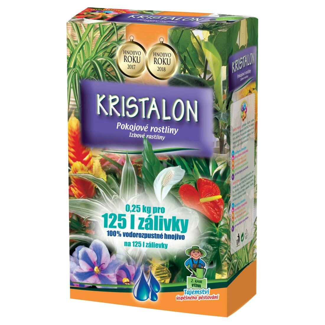 Agro Kristalon Pokojové rostliny univerzální hnojivo 0,25 kg