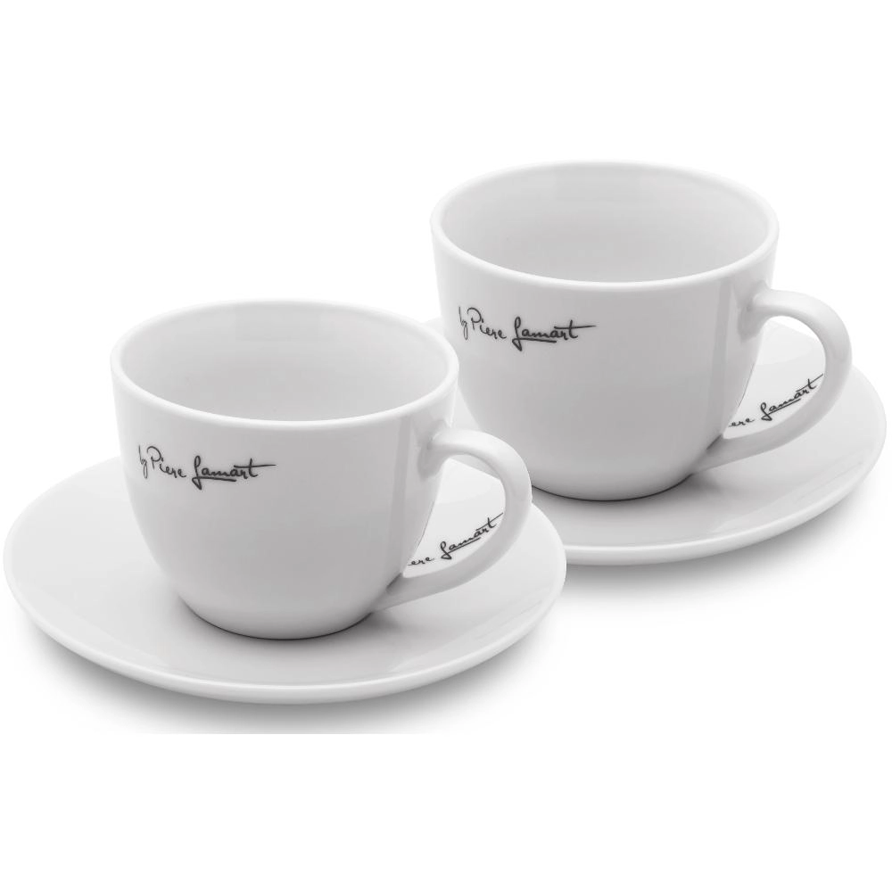 Lamart Kaffe porcelánový šálka s podšálkou, 2 ks, 300 ml