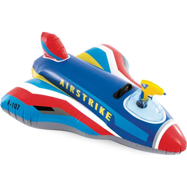 E-shop INTEX 57531-BLUE Nafukovacia stíhačka pre deti s vodným delom