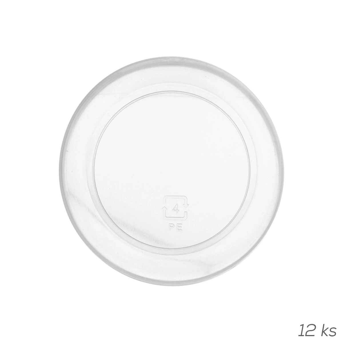 E-shop Plastové viečko z polypropylénu, priemer 6,8 cm k dóze 127595 (12 ks)