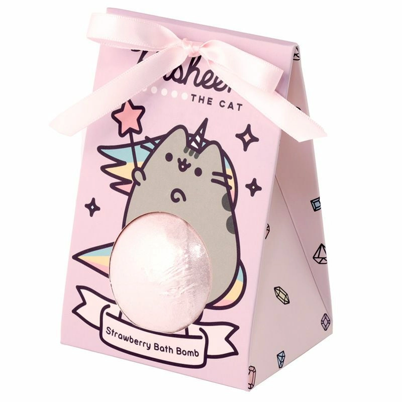 E-shop Pusheen The Cat šumivé gule do kúpeľa s vôňou jahody, 6×55 g