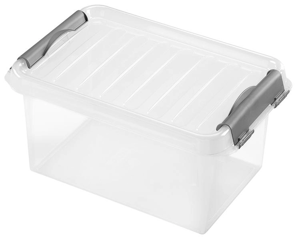 E-shop Heidrun Plastový úložný box s vekom Clip box 4l