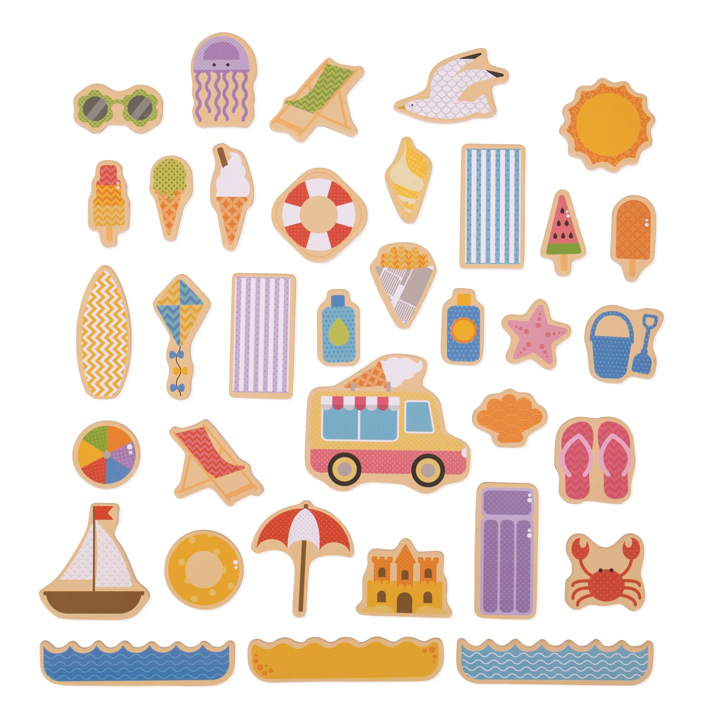 E-shop Bigjigs Toys magnetky prázdniny pri mori