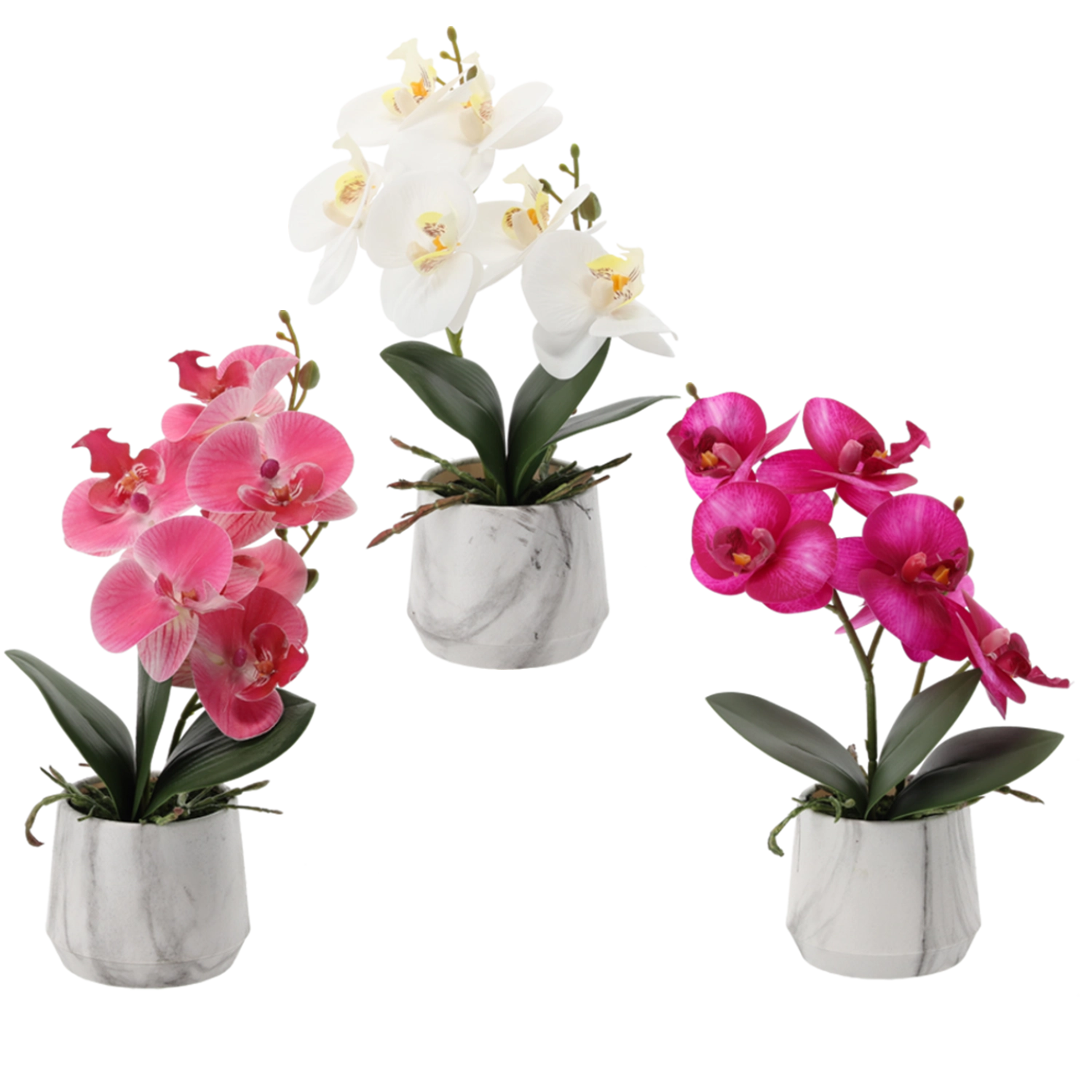 E-shop Umelý kvet orchidea mix 3 farieb 28 cm