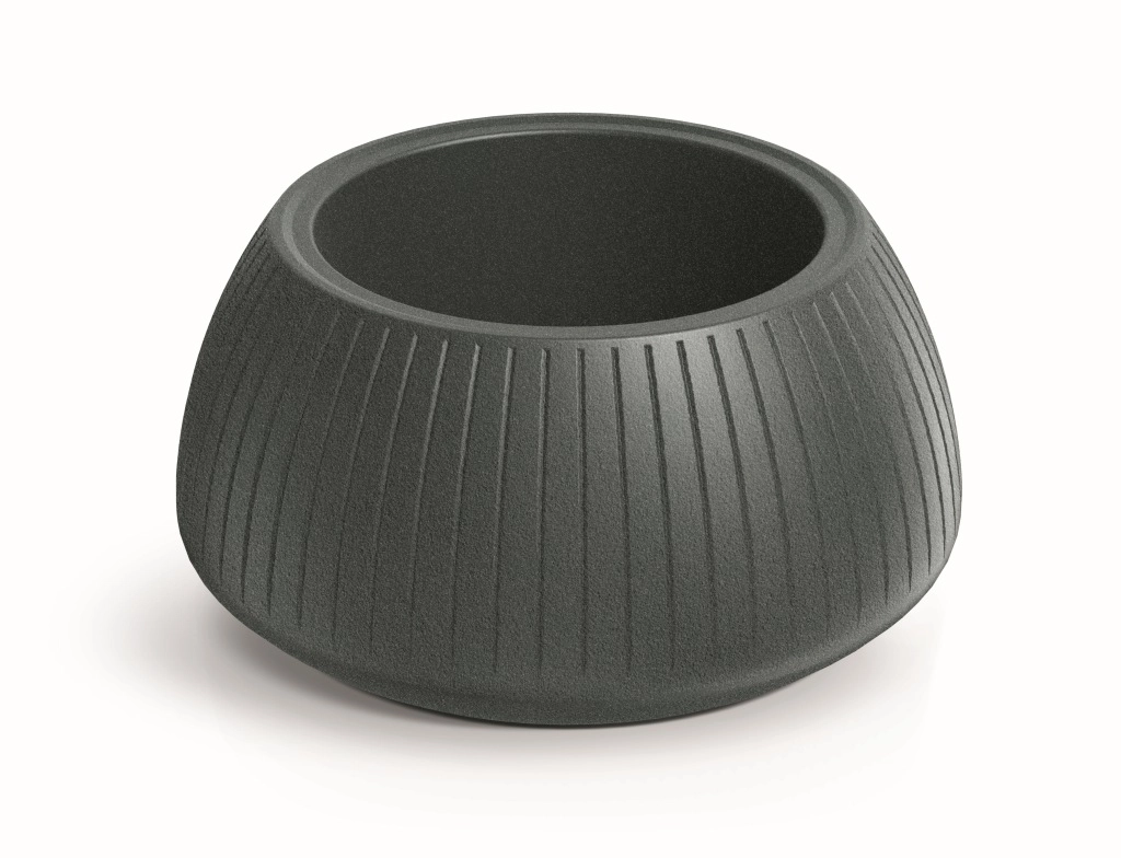 E-shop Prosperplast Kvetináč Coros Bowl grafitový, 48 cm