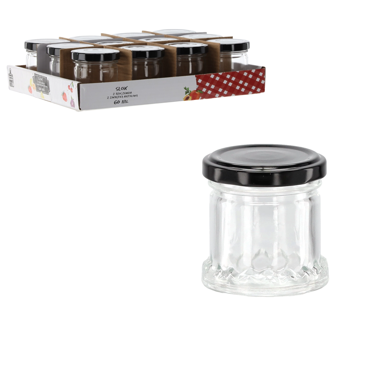 E-shop Home Sklenená dóza 60 ml