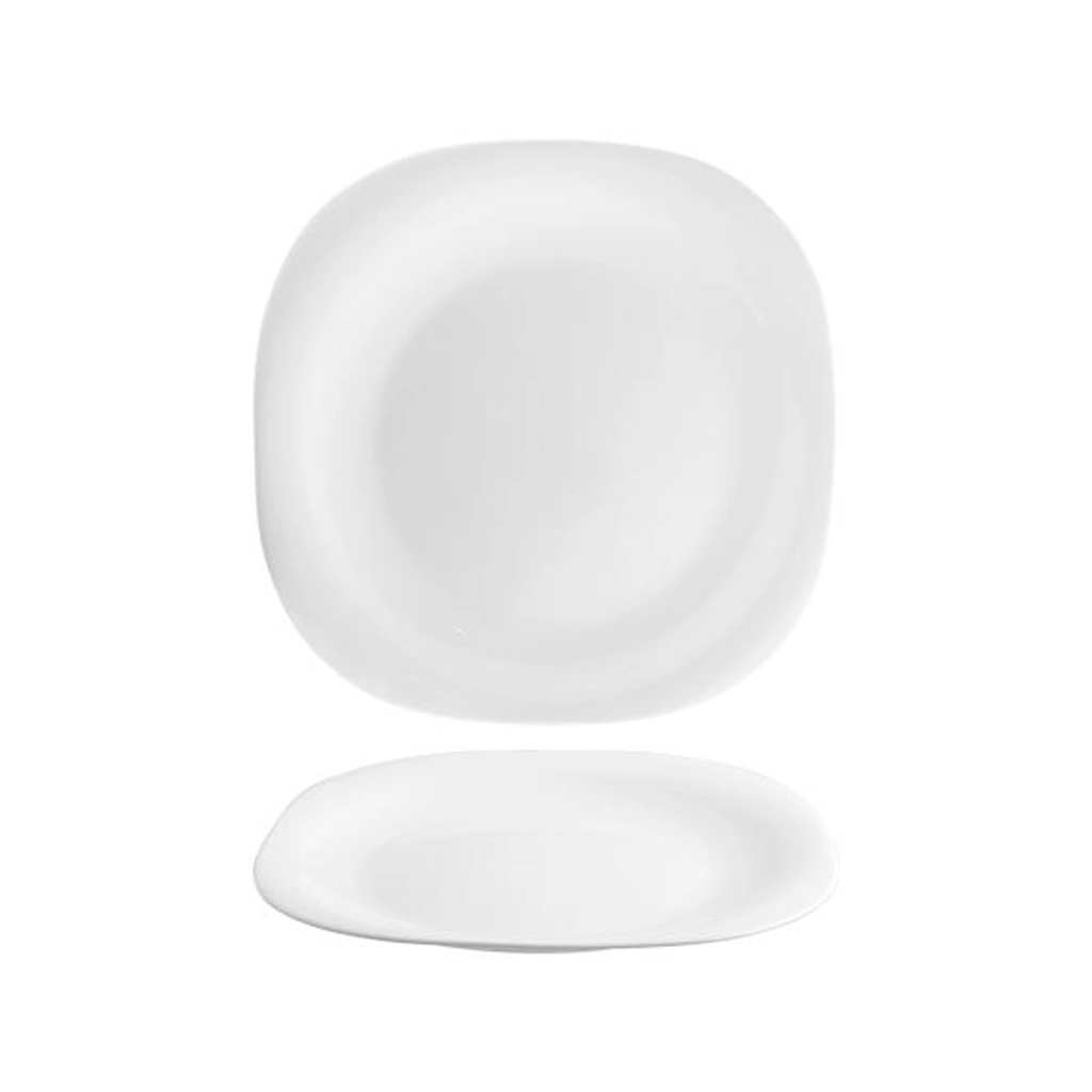 E-shop Jedálenský štvorhranný tanier Boreal 26 cm z opálového skla