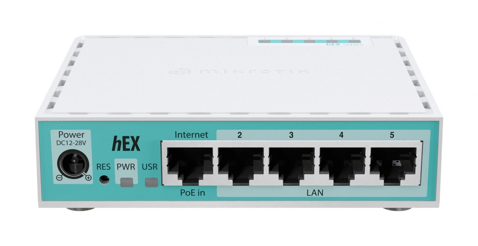 MikroTik hEX gigabitový router bez bezdrôtového pripojenia