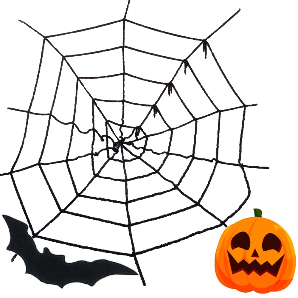 E-shop Verk Umelá pavučina Halloween 90 x 90 cm čierna