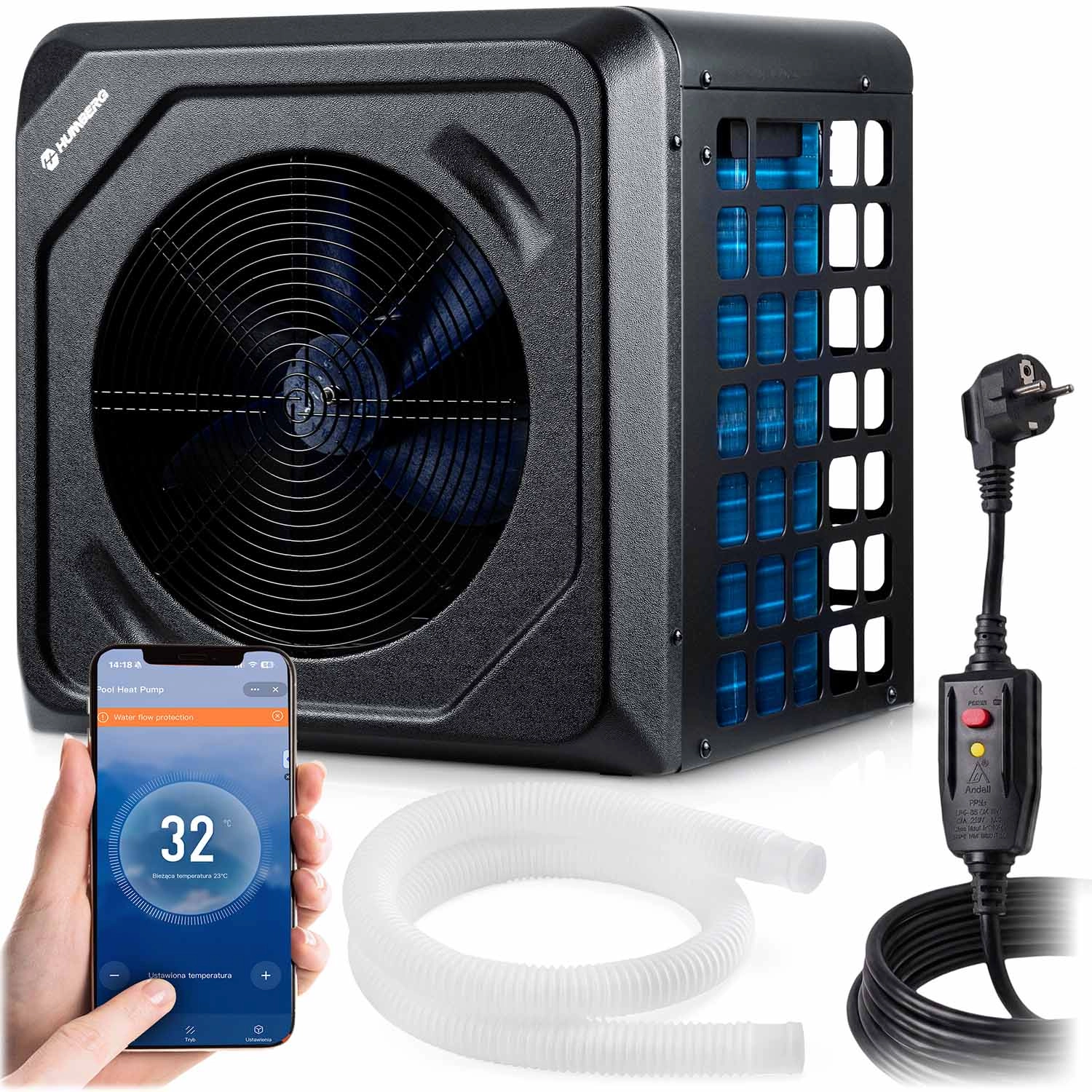 Tepelné čerpadlo pre bazén 3 kW HUMBERG HM-911