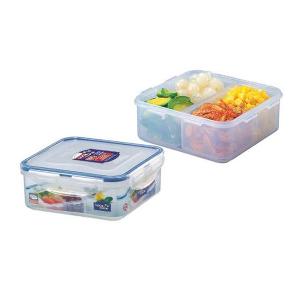 Lock&lock Dóza Lock štvorec s priehradkou 870 ml