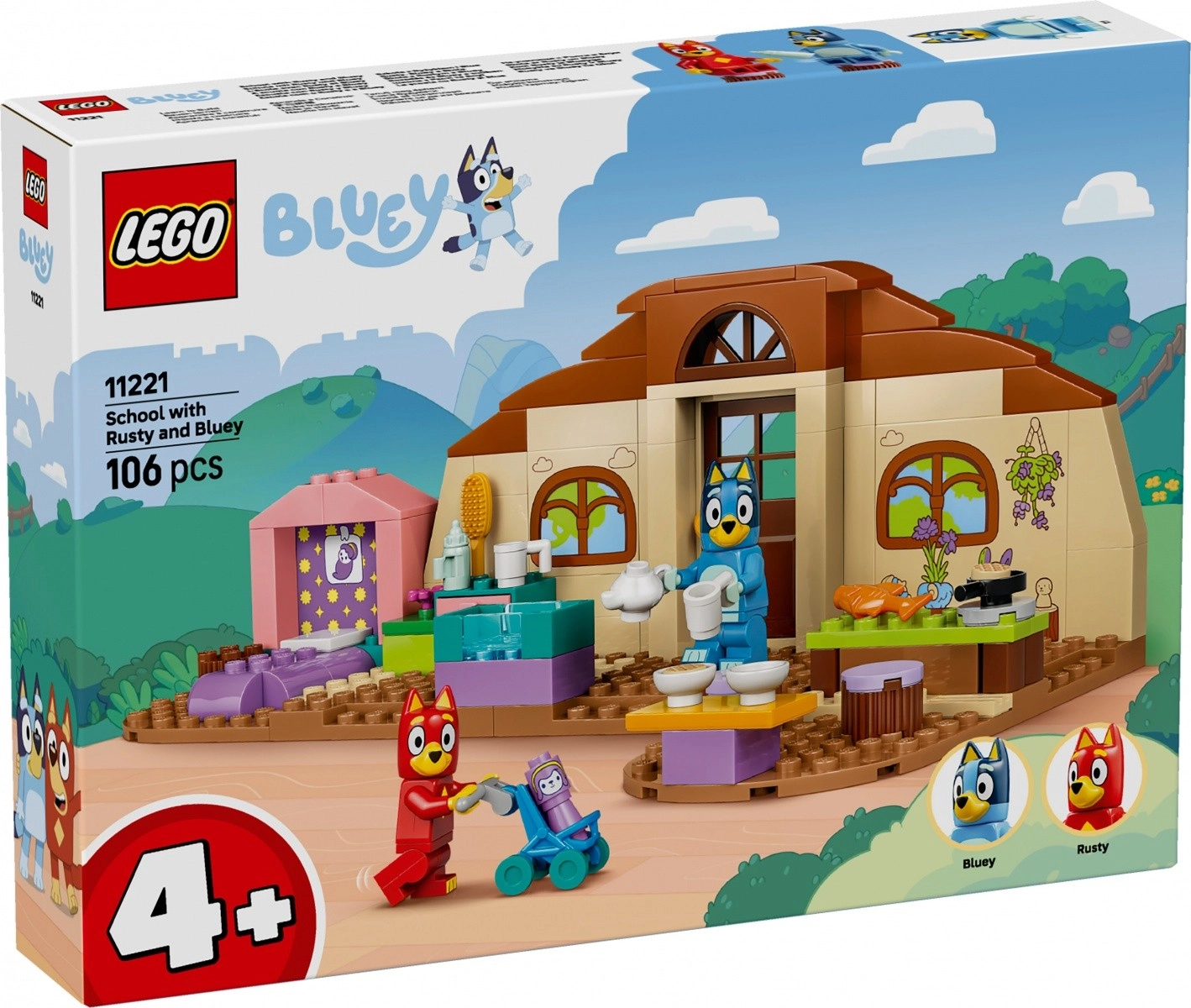 LEGO® Bluey 11221 Škola s Rustym a Bluey