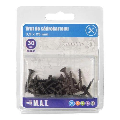 E-shop Skrutka do sadrokar.3,5x25mm hrubý z.,f. (30ks)