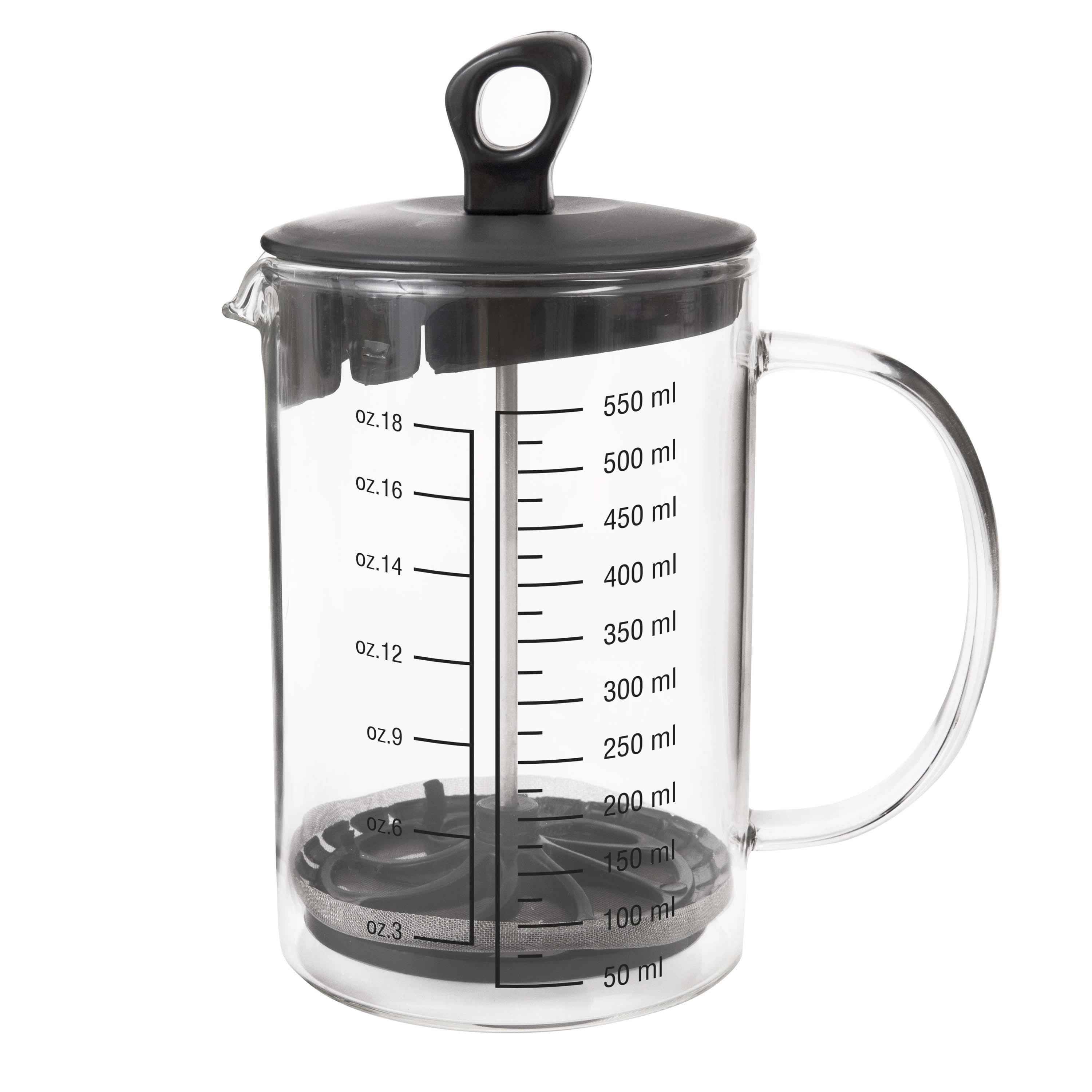 E-shop TORO Sklenená kanvica s filtračným piestom 660ml