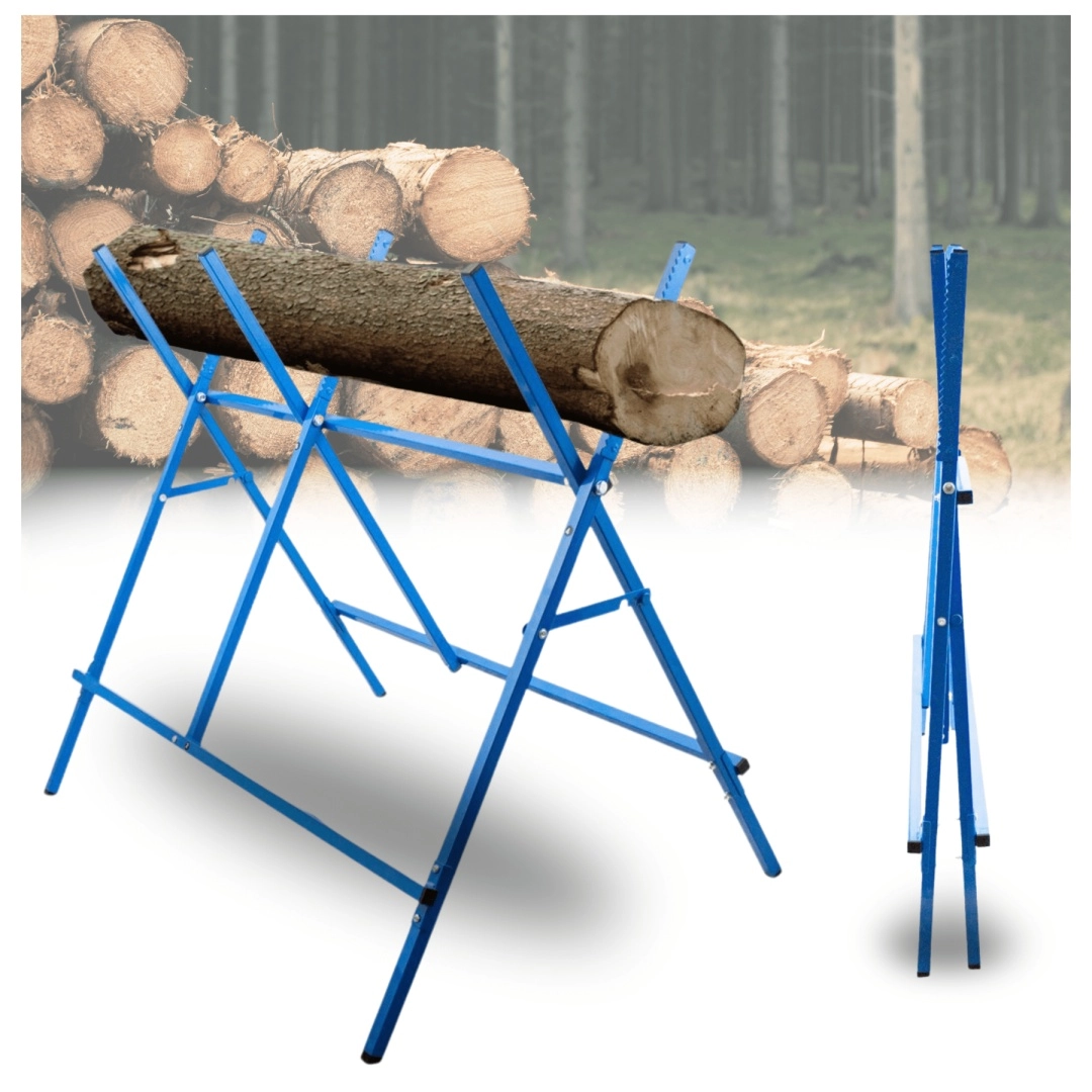 Skladací stojan na rezanie dreva BITUXX 150 kg, oceľový, priemer do 27 cm
