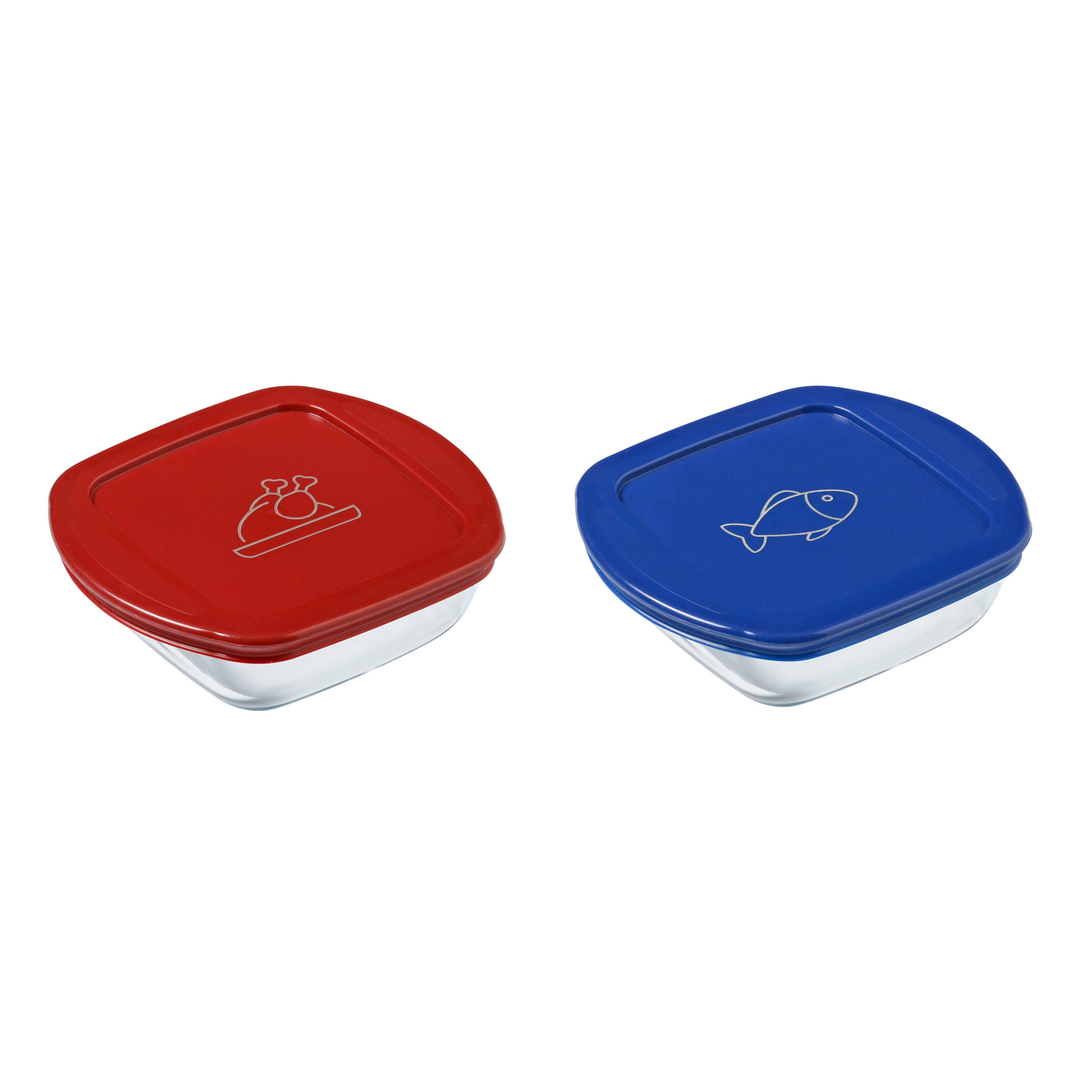 E-shop Pyrex 913S570/7646 Sada dóz čtverec 2 ks