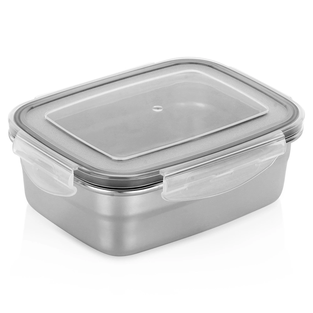 Nerezový box na potraviny s vekom a tesnením 500 ml