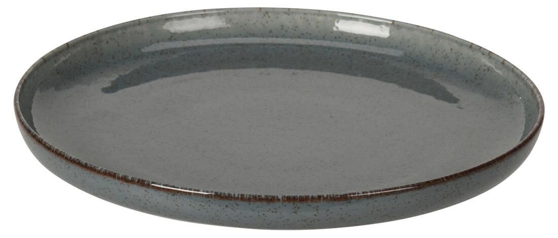 Dezertný porcelánový tanier 19 cm s hnedým lemom