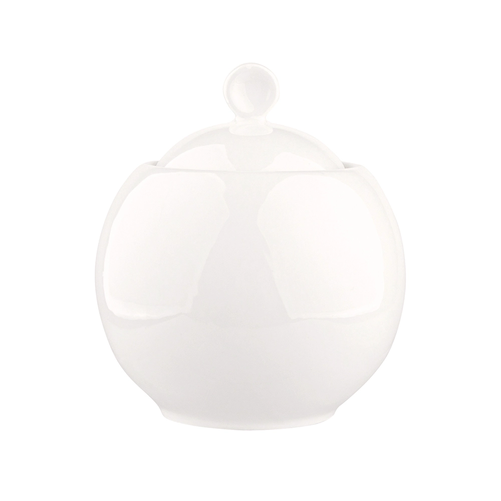 E-shop Bella porcelánová cukornička 380 ml krémová s pásikom NEW