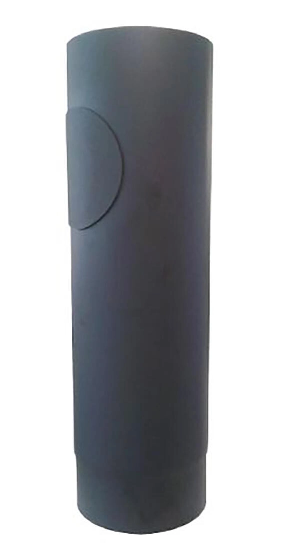 E-shop Dymová rúra s otvorom 160 mm, dĺžka 500 mm, hrúbka 1,5 mm, čierna