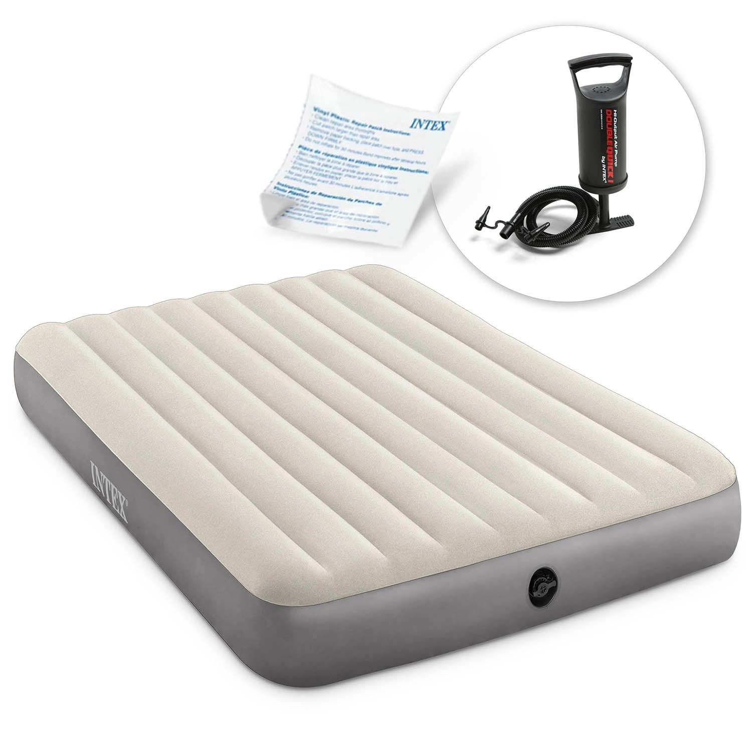 E-shop INTEX Nafukovací matrac 203x152x25 cm s piestovou pumpou